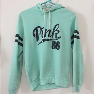 PINK turquoise sweatshirt